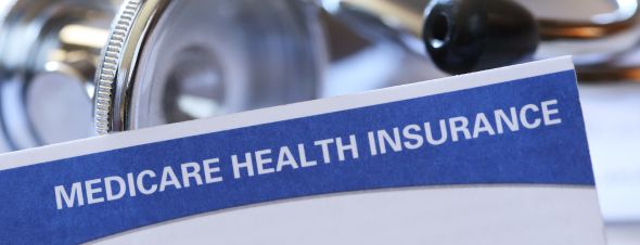 Medicare card with stethoscope