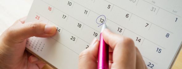 circling date on calendar